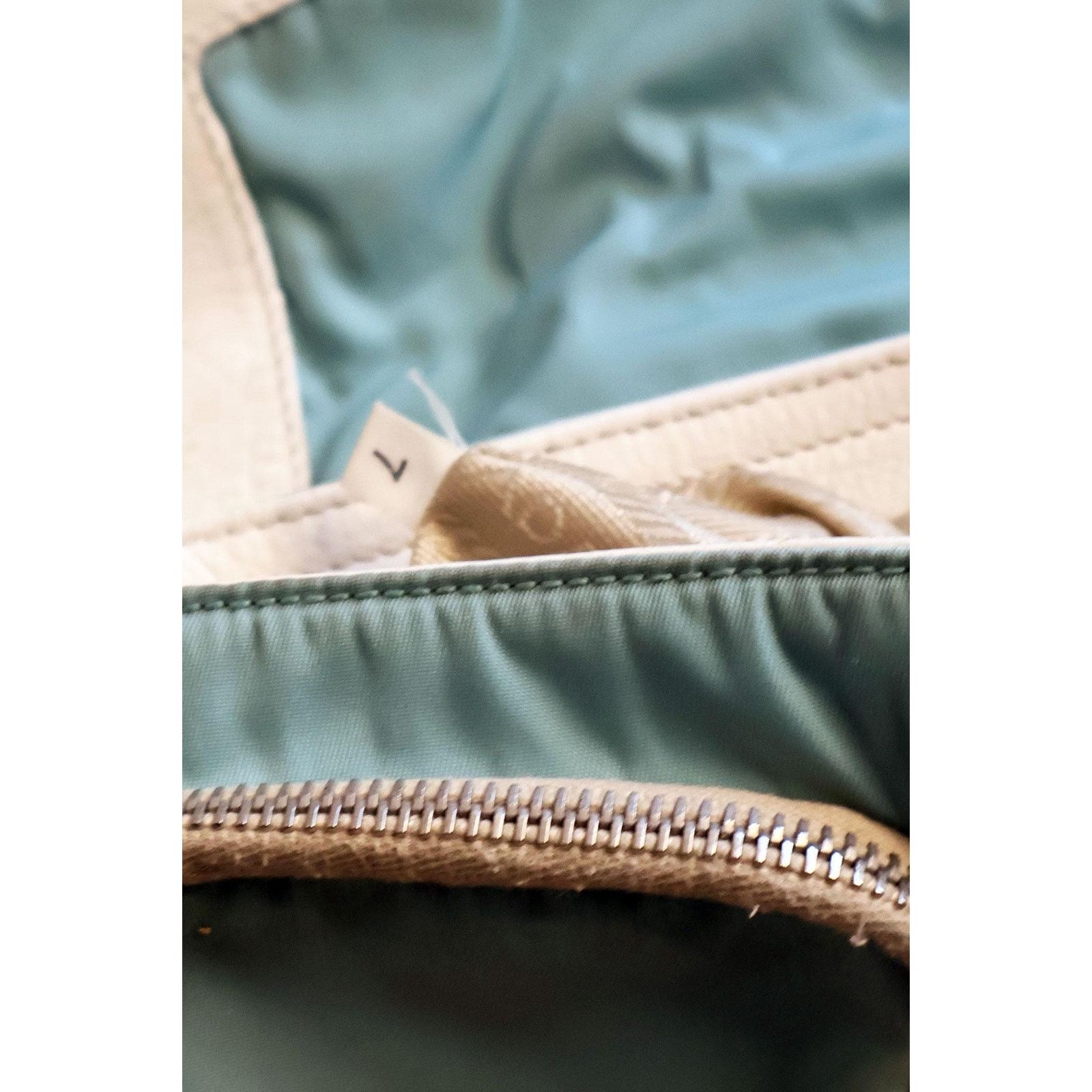 Prada Vintage PRADA White Leather + Baby Blue Nylon Bag Size ONE SIZE - 10 Thumbnail