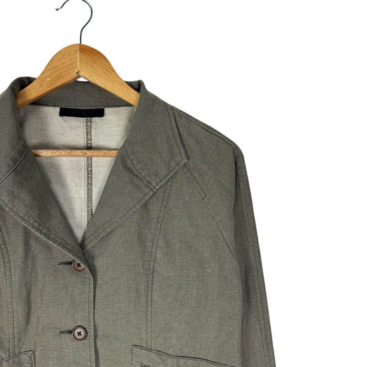 Romeo Gigli 🌟GIGLI HEMP CROPPED BUTTON JACKET Size M / US 6-8 / IT 42-44 - 4 Thumbnail
