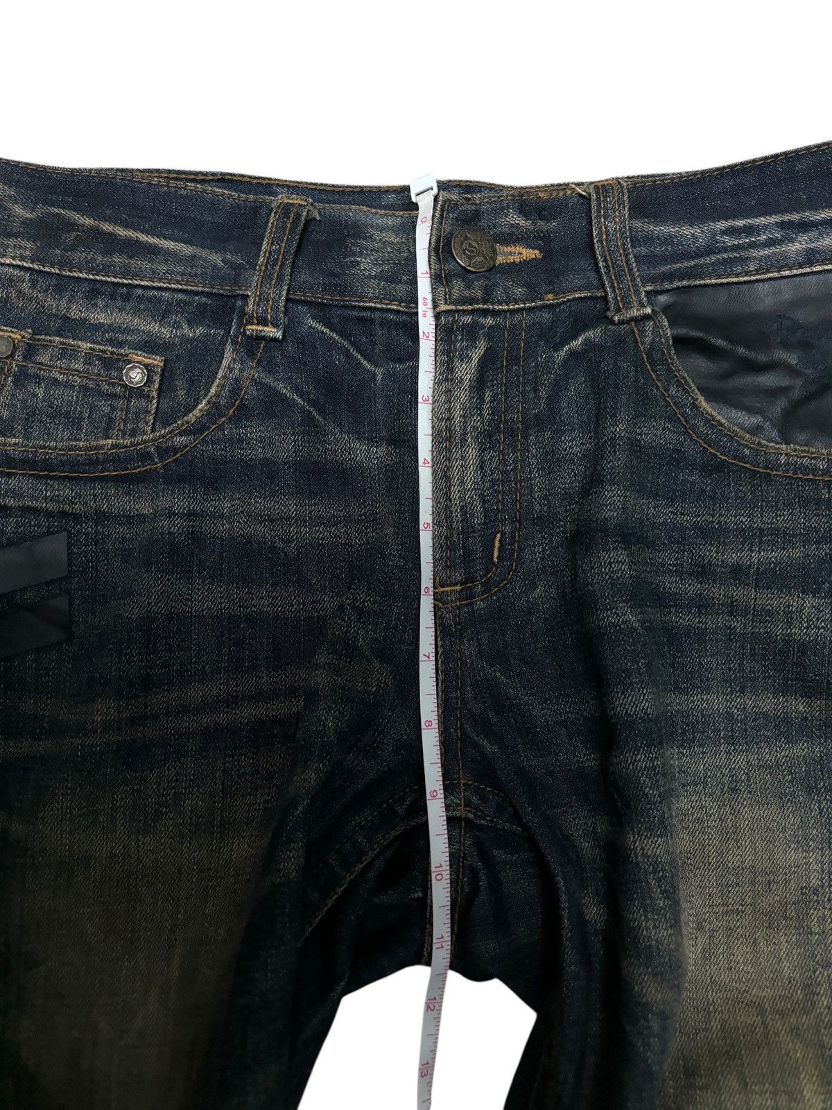 Japanese Brand Y2K Red Pepper Flare Denim Jeans Size US 32 / EU 48 - 10 Thumbnail