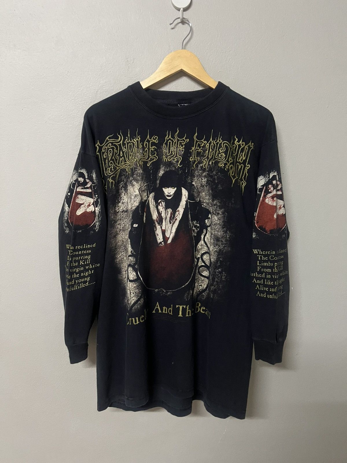 Band Tees Vintage cradle of filth cruelty brought thee orchids 1998 ls Size US L / EU 52-54 / 3 - 1 Thumbnail