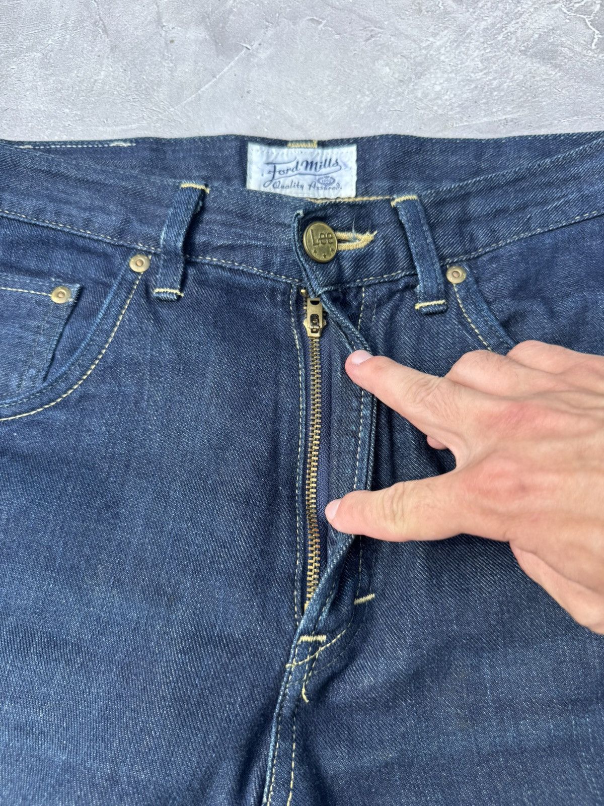 Lee Vintage Lee Japan Denim Asymmetric Jeans Pants Size US 30 / EU 46 - 7 Thumbnail