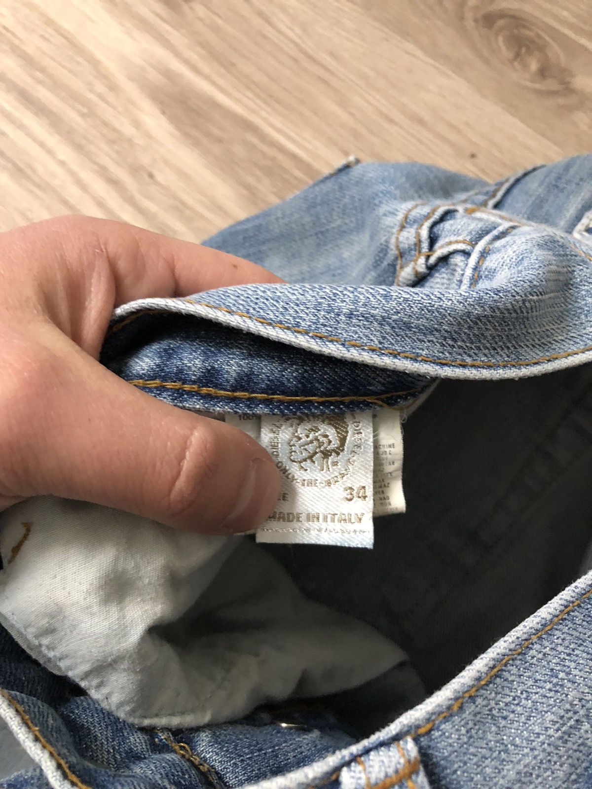 Diesel Vintage Diesel Y2K Japanese Style Distressed Denim Jeans Size US 34 / EU 50 - 9 Thumbnail