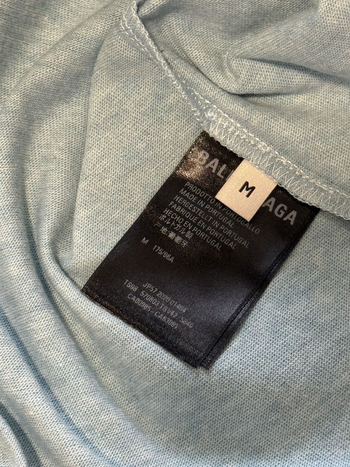 Balenciaga Balenciaga sky blue t shirt Size US M / EU 48-50 / 2 - 6 Thumbnail