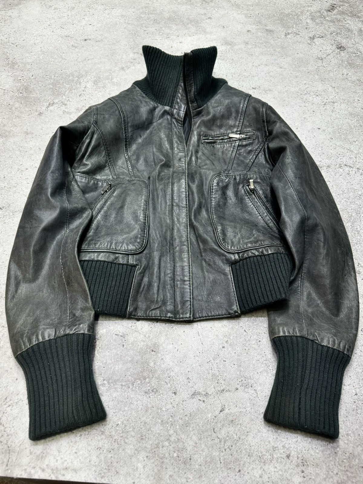 Hedi Slimane Vintage 00s Bomber Soft Leather Jacket Size US M / EU 48-50 / 2 - 2 Thumbnail