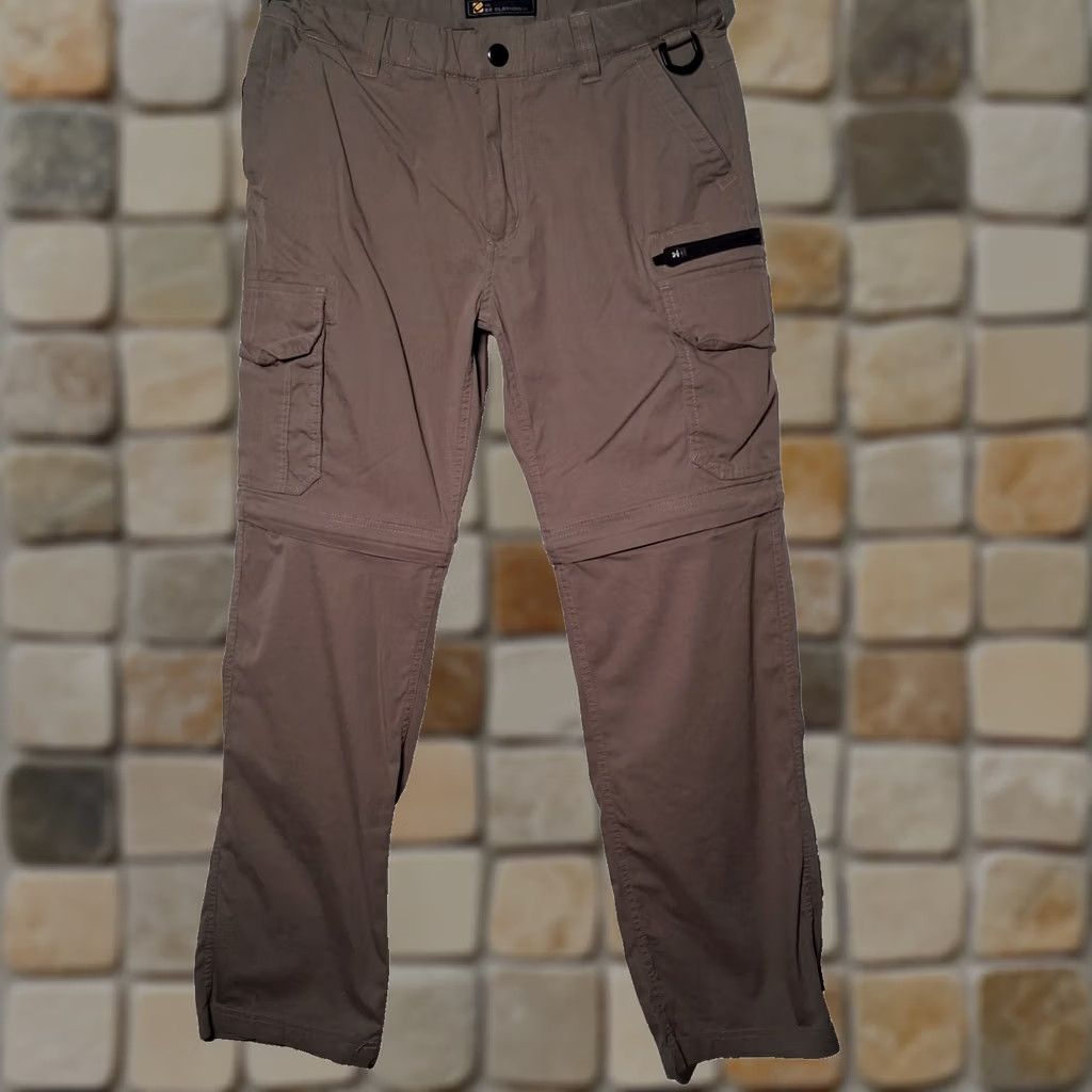 Vintage BC Clothing Co Convertible Pants Khaki Cargo Utility Hiking Hike Camp Mens 32x30 Size US 32 / EU 48 - 1 Thumbnail