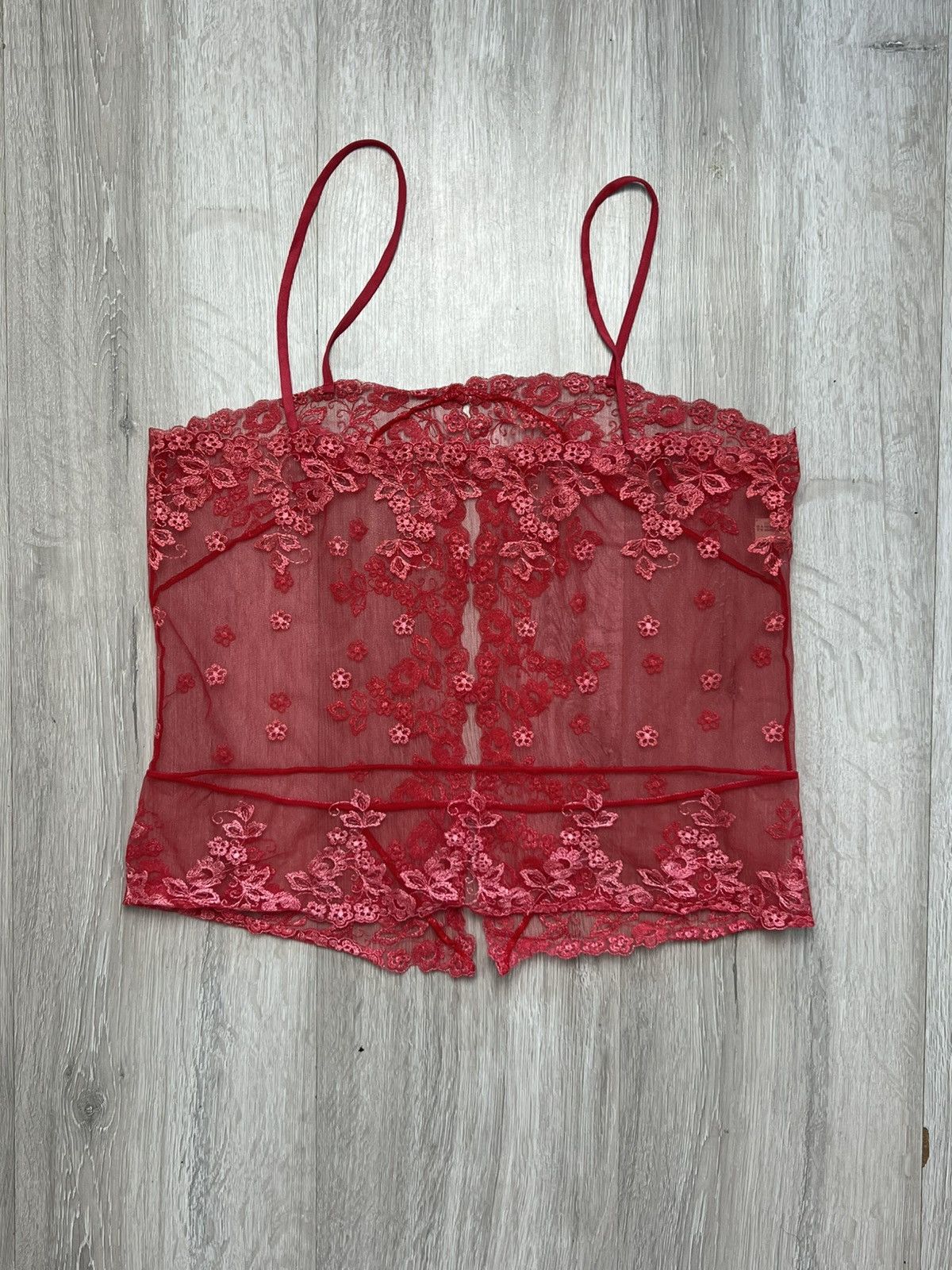 Womens mesh vintage y2k nylon bolero made in France