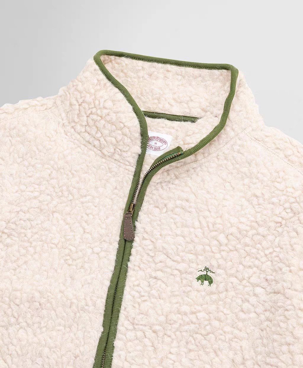 Brooks Brothers 2024AW Wool Python GF Logo Mock Neck Full-Zip Jacket Ｑ22 Size US M / EU 48-50 / 2 - 9 Thumbnail