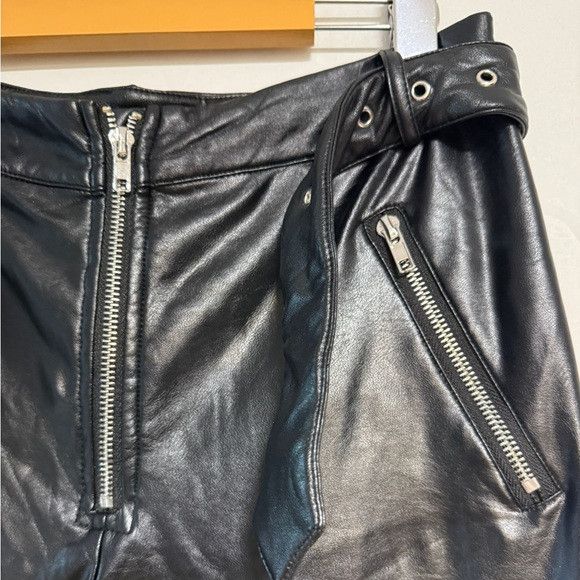 Other E.ssue Black Faux Leather Pants Size M Size 26" / US 2 / IT 38 - 4 Thumbnail