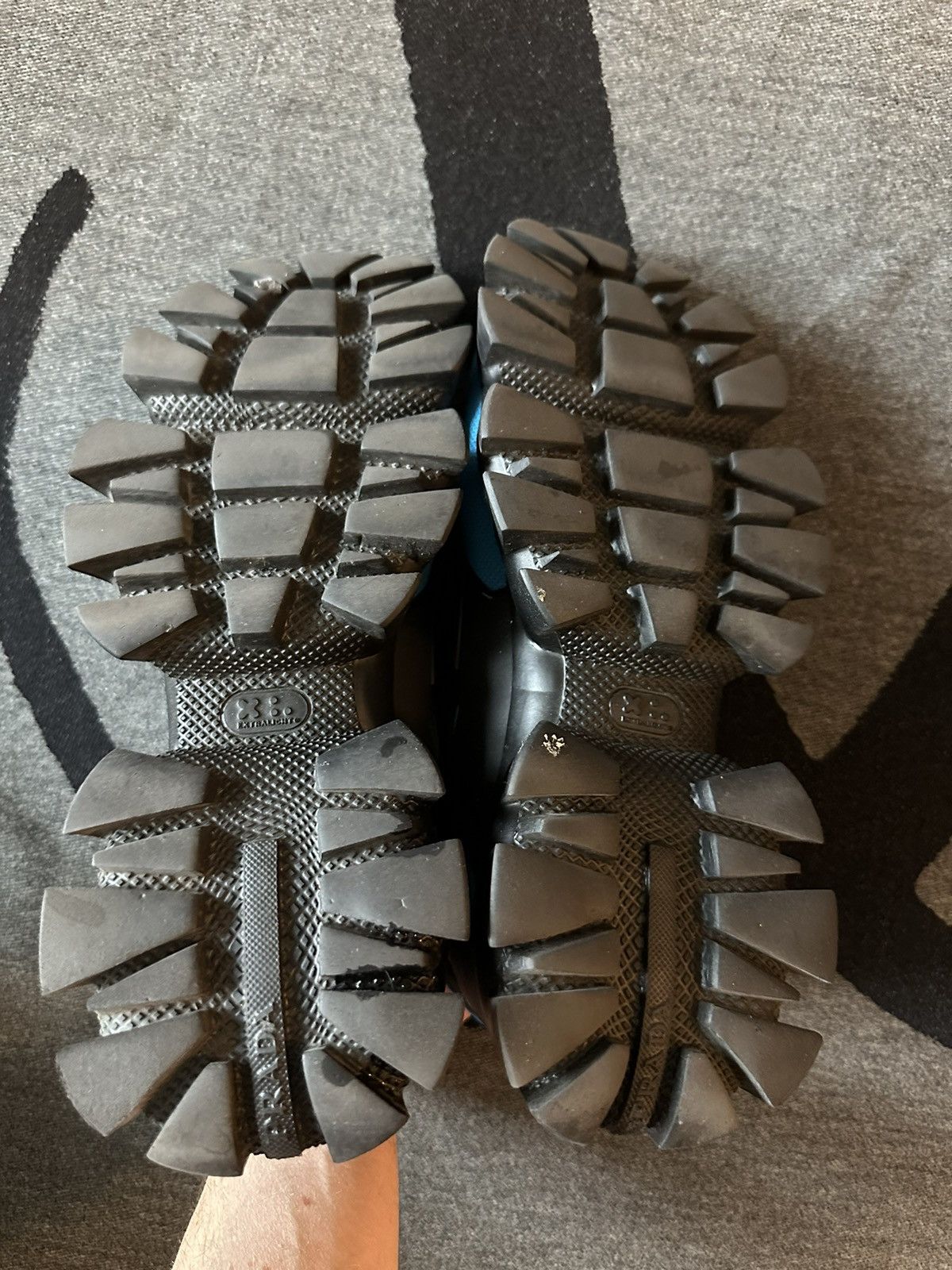Prada Prada Men's Cloudbust Thunder Lug-sole Sneakers Blue/Black Size US 8 / EU 41 - 11 Thumbnail
