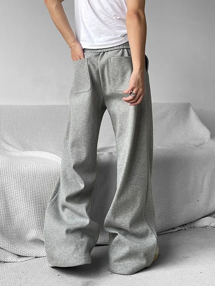 Japanese Brand × Jean Wide Leg Flared Sweatpants Size US 33 - 3 Thumbnail