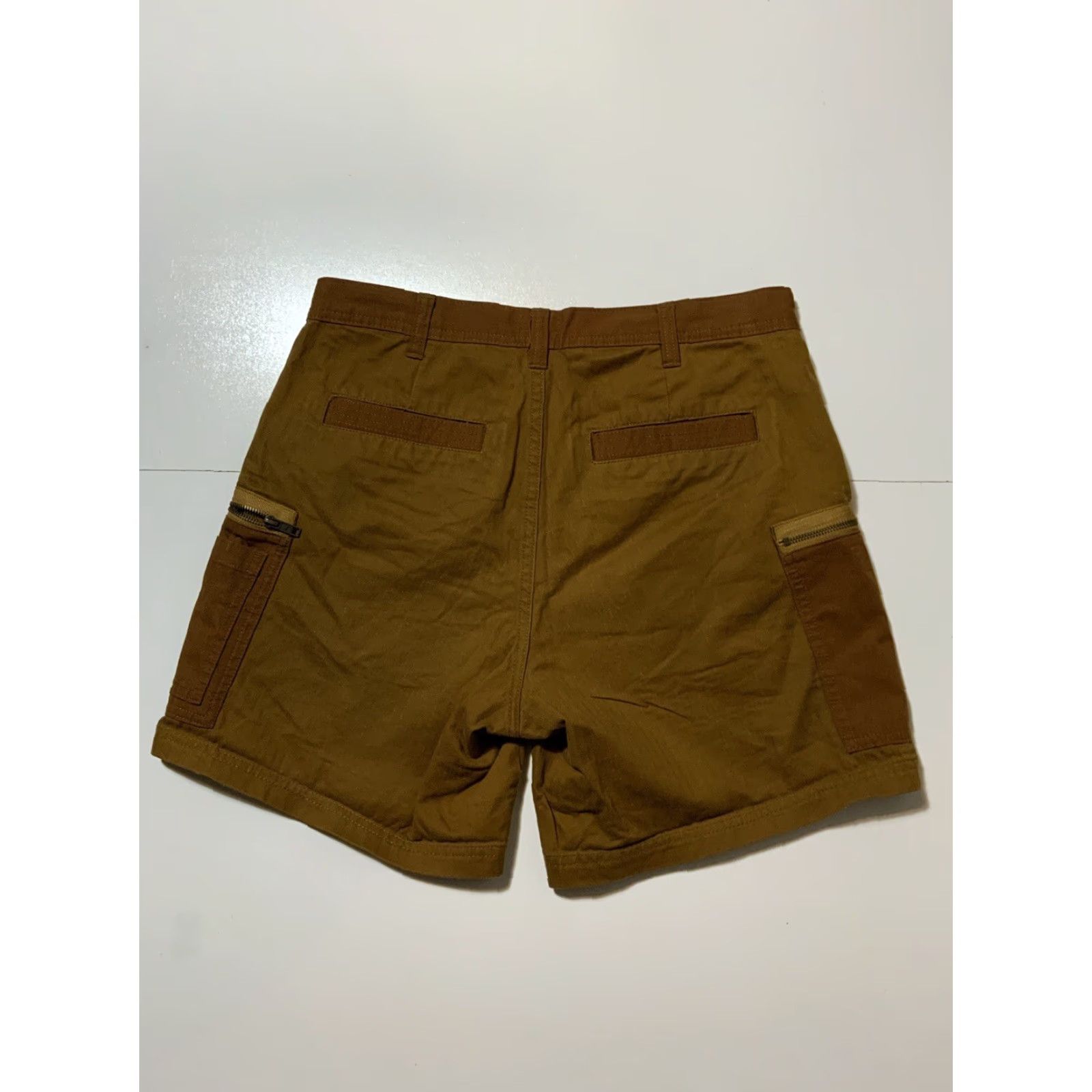 Urban Outfitters BDG Urban Outfitters Herringbone Twill HBT Stripe Cargo Utility Shorts Sz. 32 Mens Brown Size US 32 / EU 48 - 3 Thumbnail