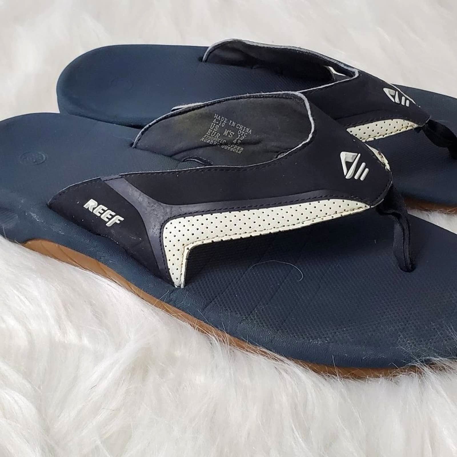 REEF Reef Leather Fanning Sandals - 12 Size US 12 / EU 45 - 3 Thumbnail