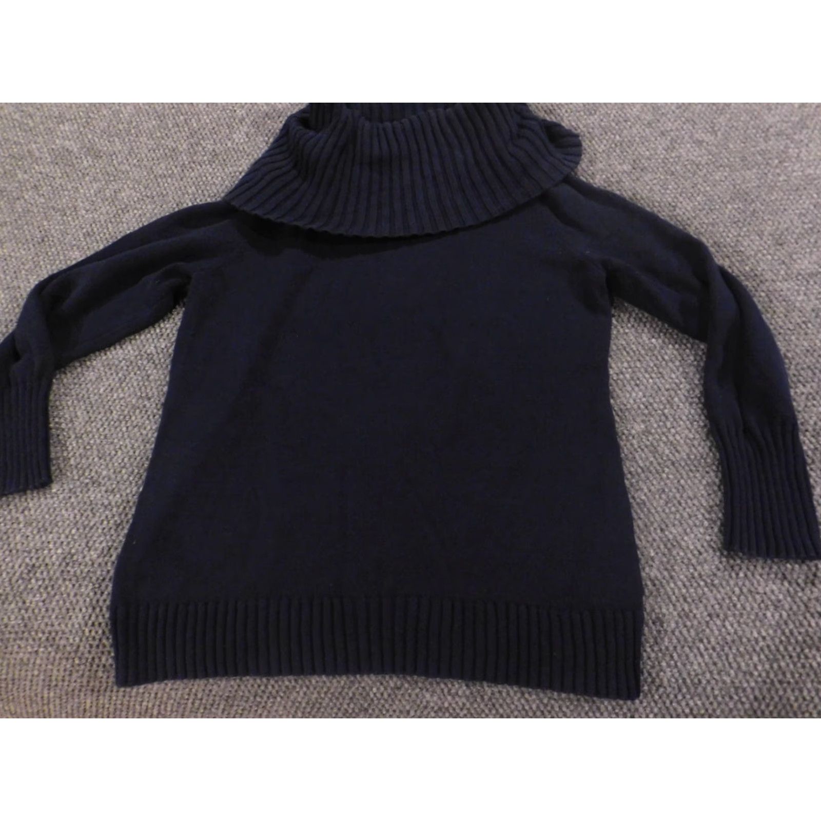 Nautica Nautica Sweater Pullover XL Blue Crew Neck Long Sleeve Crochet Knit Cotton Regular Women - stretch, solid, chunky-knit Size XL / US 12-14 / IT 48-50 - 2 Thumbnail
