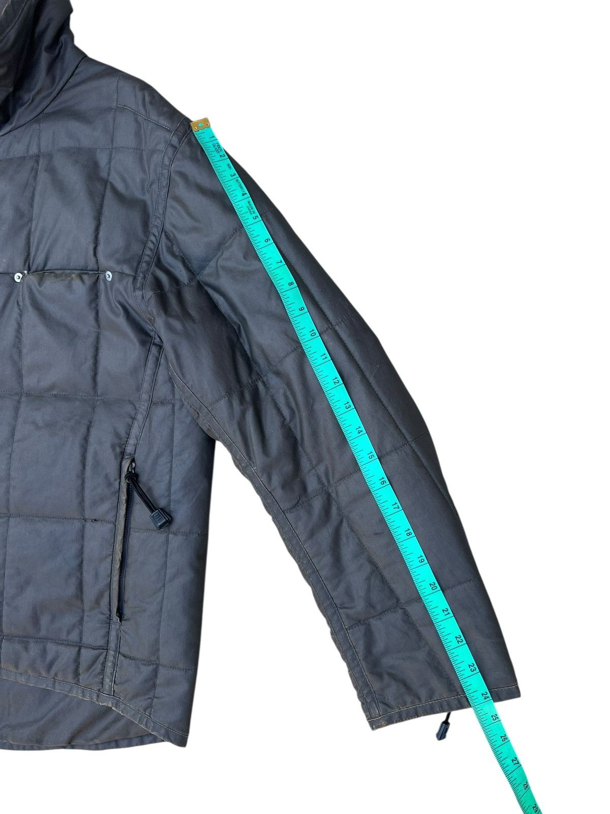 Levi's 2001 Levi’s Engineered Distress Fade Waxed Puffer Jacket Size US L / EU 52-54 / 3 - 5 Thumbnail