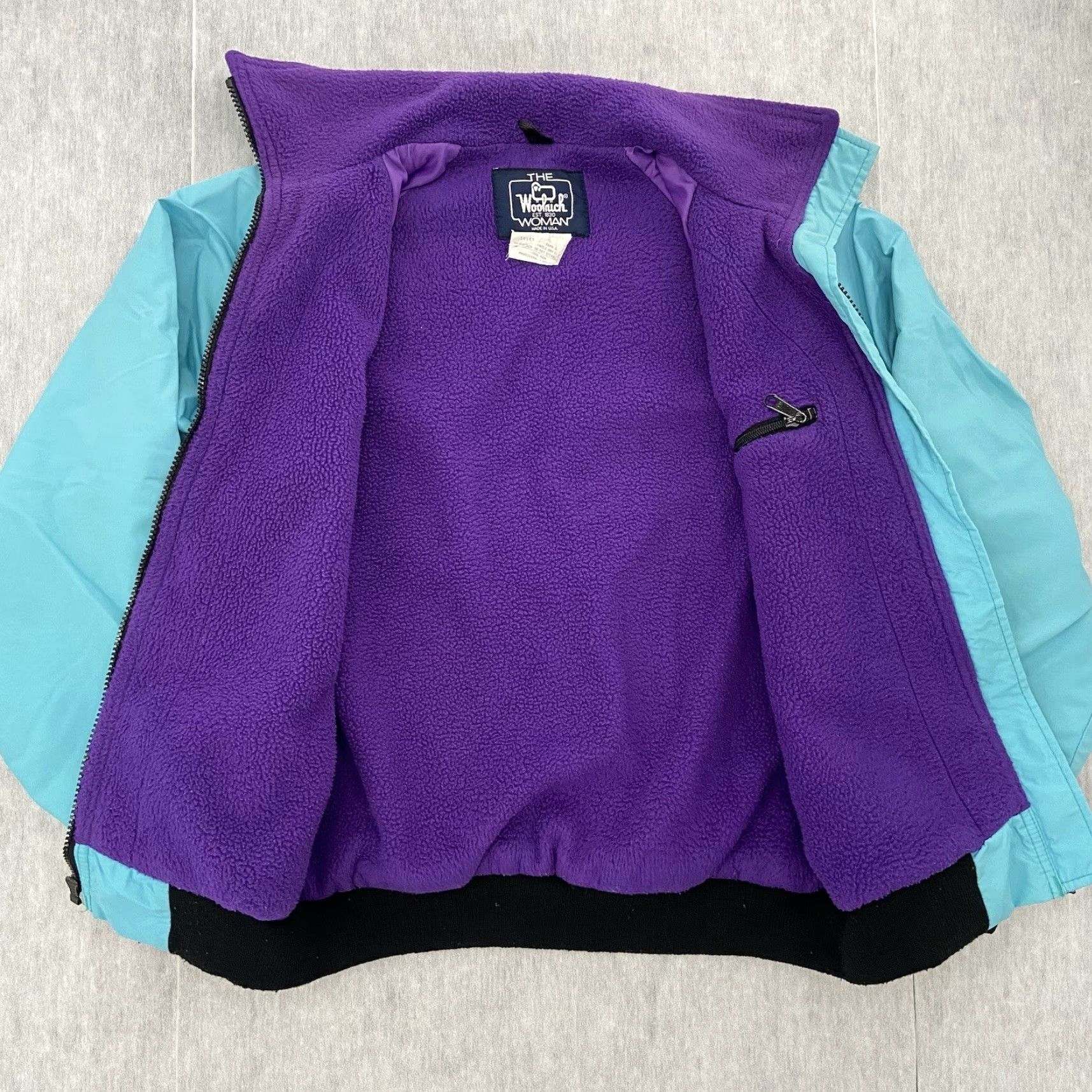 Vintage VINTAGE Woolrich Jacket Womens Small Blue Purple Lined Bomber Full Zip Coat S Jacket Womens Small Blue Purple Lined Bomber Full Zip Coat S Size S / US 4 / IT 40 - 2 Thumbnail
