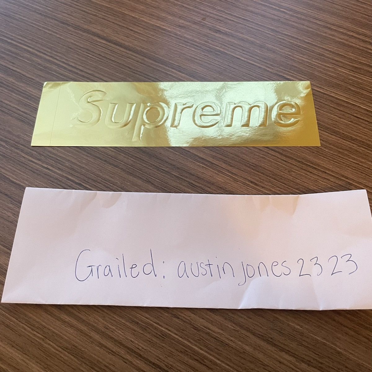 Supreme Supreme Golden Ticket Box Logo Sticker Size ONE SIZE - 3 Thumbnail