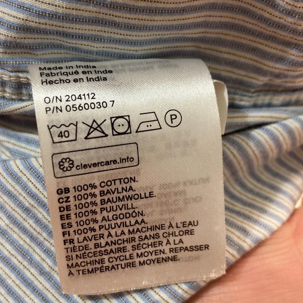 H&M H&M l Pinstripe Button Up Shirt Size Small Size 36R - 8 Thumbnail