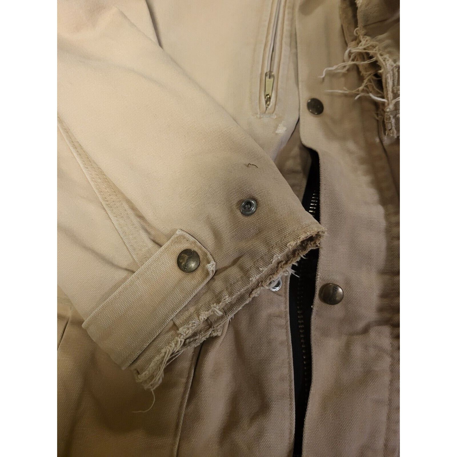 Carhartt Vintage 70s 80s Carhartt Detroit Sandstone Canvas Duck Size US XL / EU 56 / 4 - 4 Thumbnail