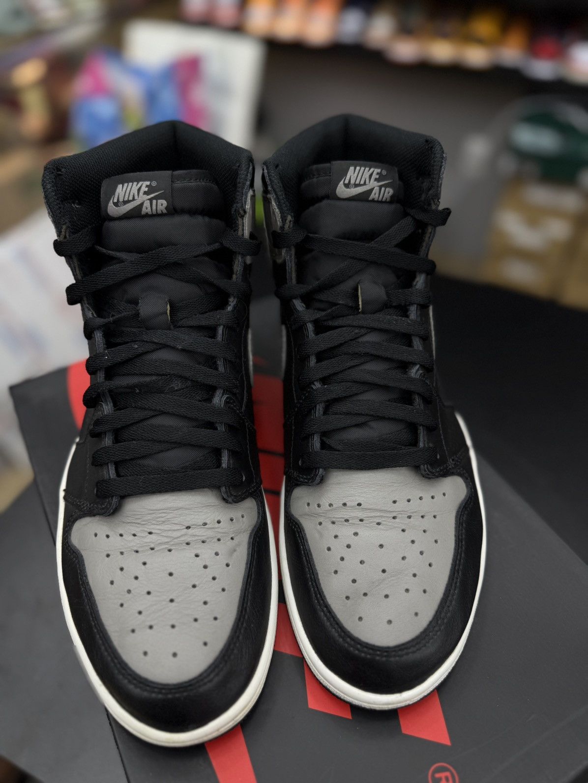 Jordan Brand Jordan 1 High Shadow OG (2018) Size 11 Pre Owned 🧼 Size US 11 / EU 44 - 8 Thumbnail