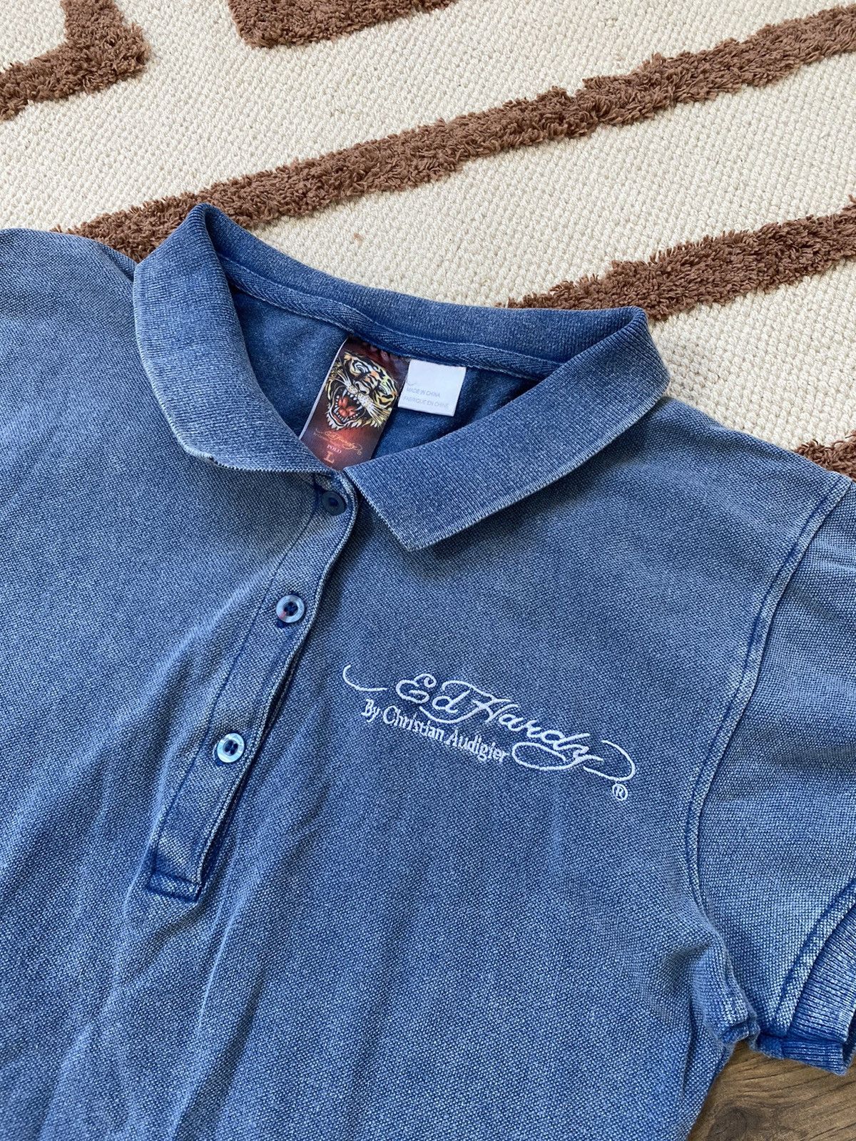 Ed Hardy ED HARDY BY CHRISTIAN AUDIGIER POLO T SHIRT Size L / US 10 / IT 46 - 7 Thumbnail