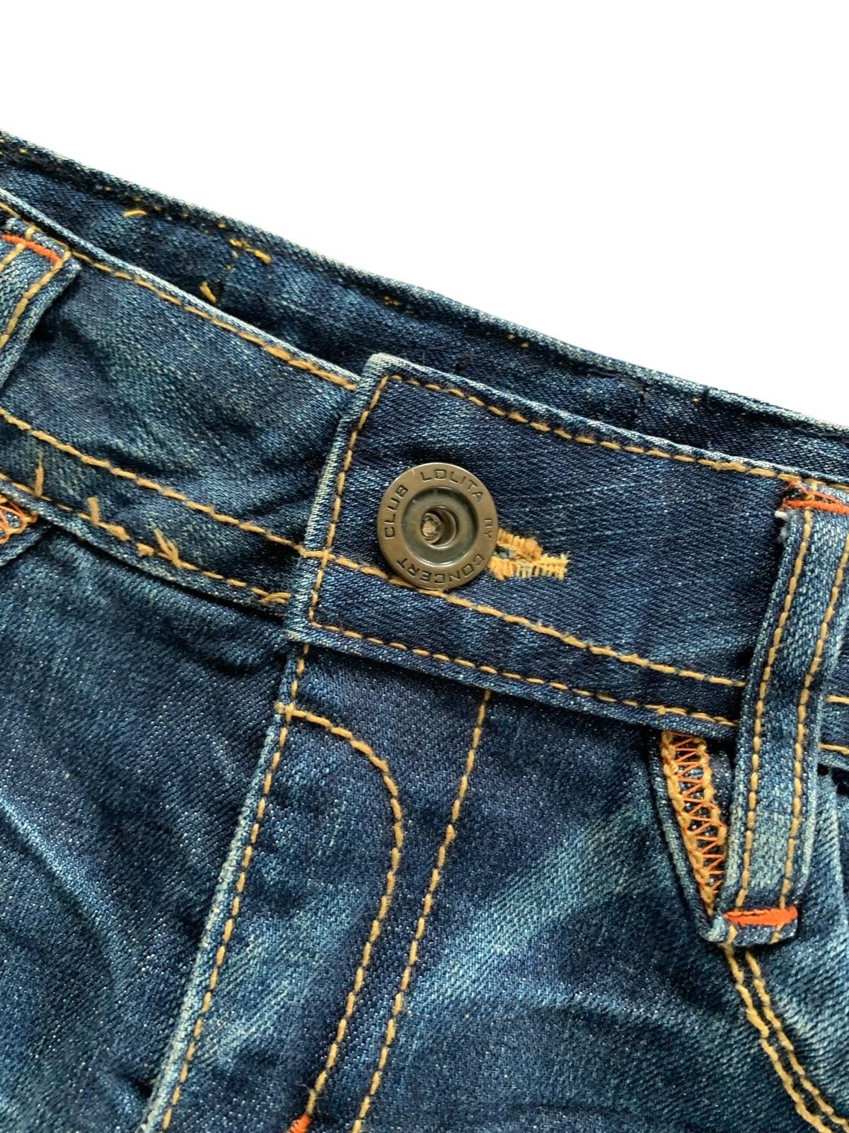 Japanese Brand Y2k Lolita denim faded skirt GOAstyle Size 30" / US 8 / IT 44 - 3 Thumbnail