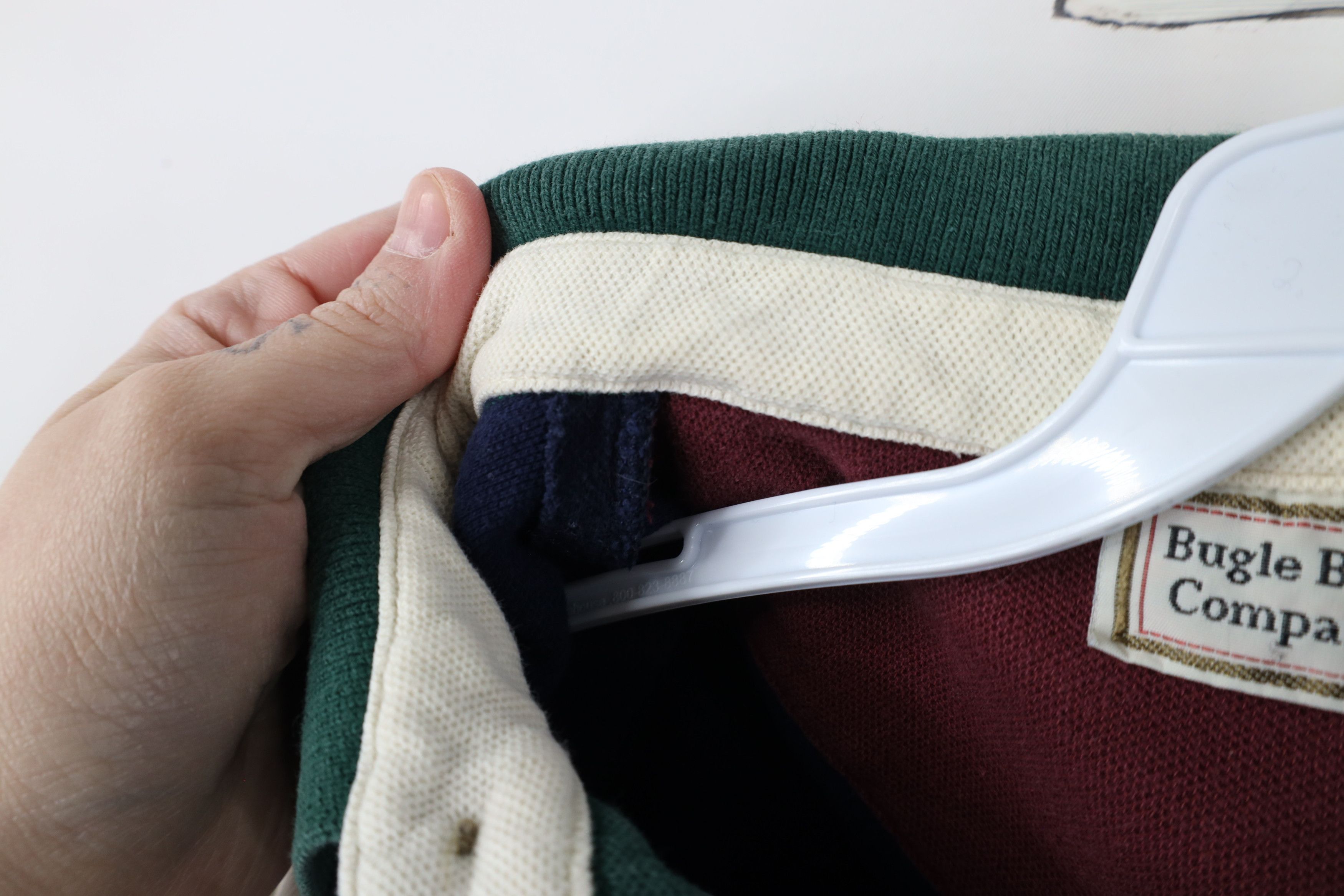 Vintage Vintage 90s Streetwear Block Collared Polo Shirt Cotton Size US XL / EU 56 / 4 - 9 Thumbnail