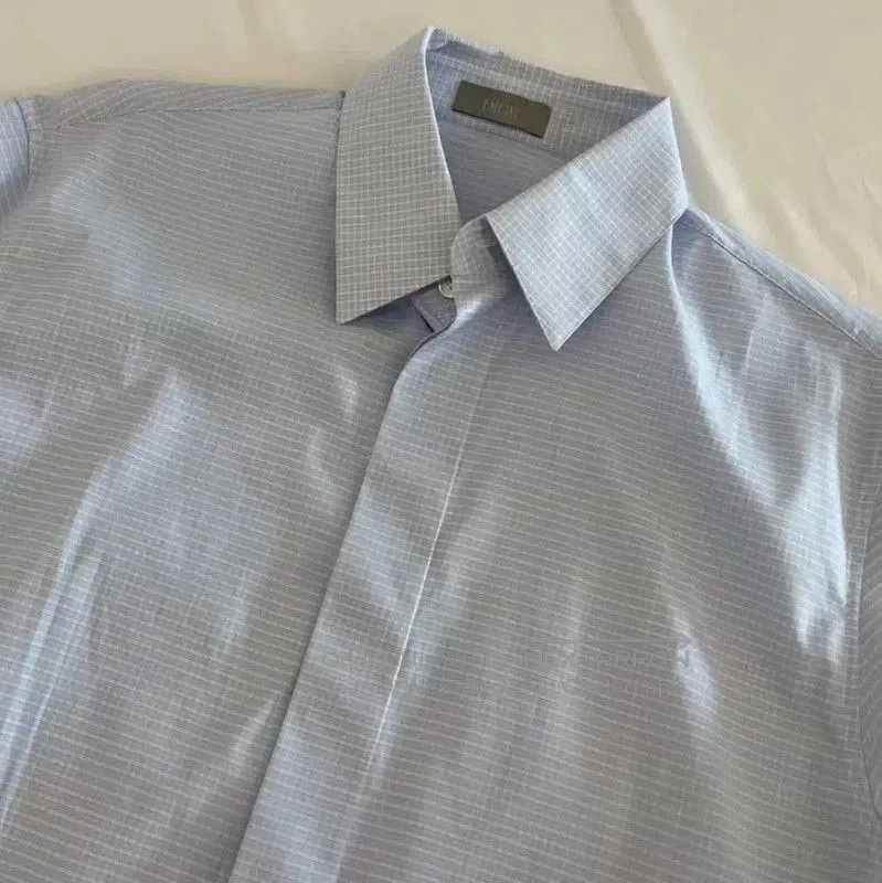 Dior Dior Light Blue Cotton Men's Shirt . Size US S / EU 44-46 / 1 - 2 Thumbnail