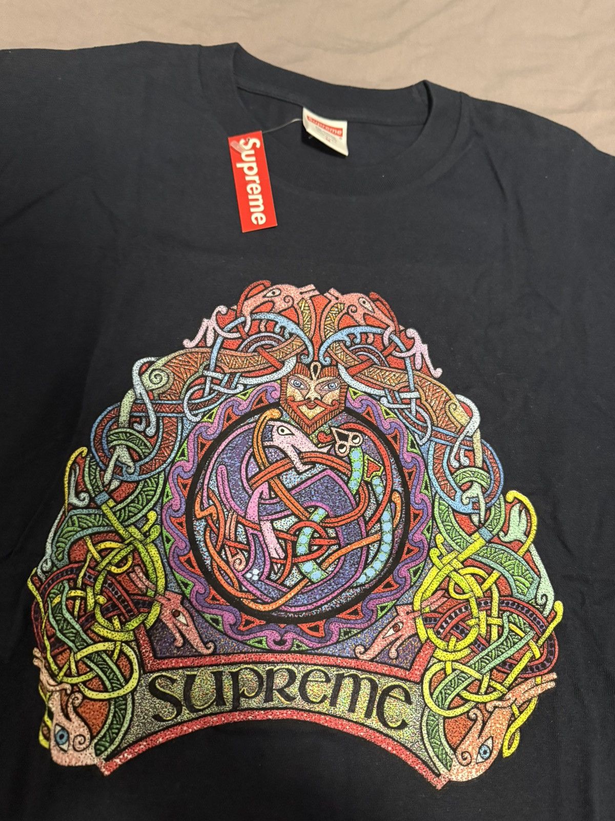 Supreme Supreme knot tee T-shirt navy Size US M / EU 48-50 / 2 - 2 Thumbnail