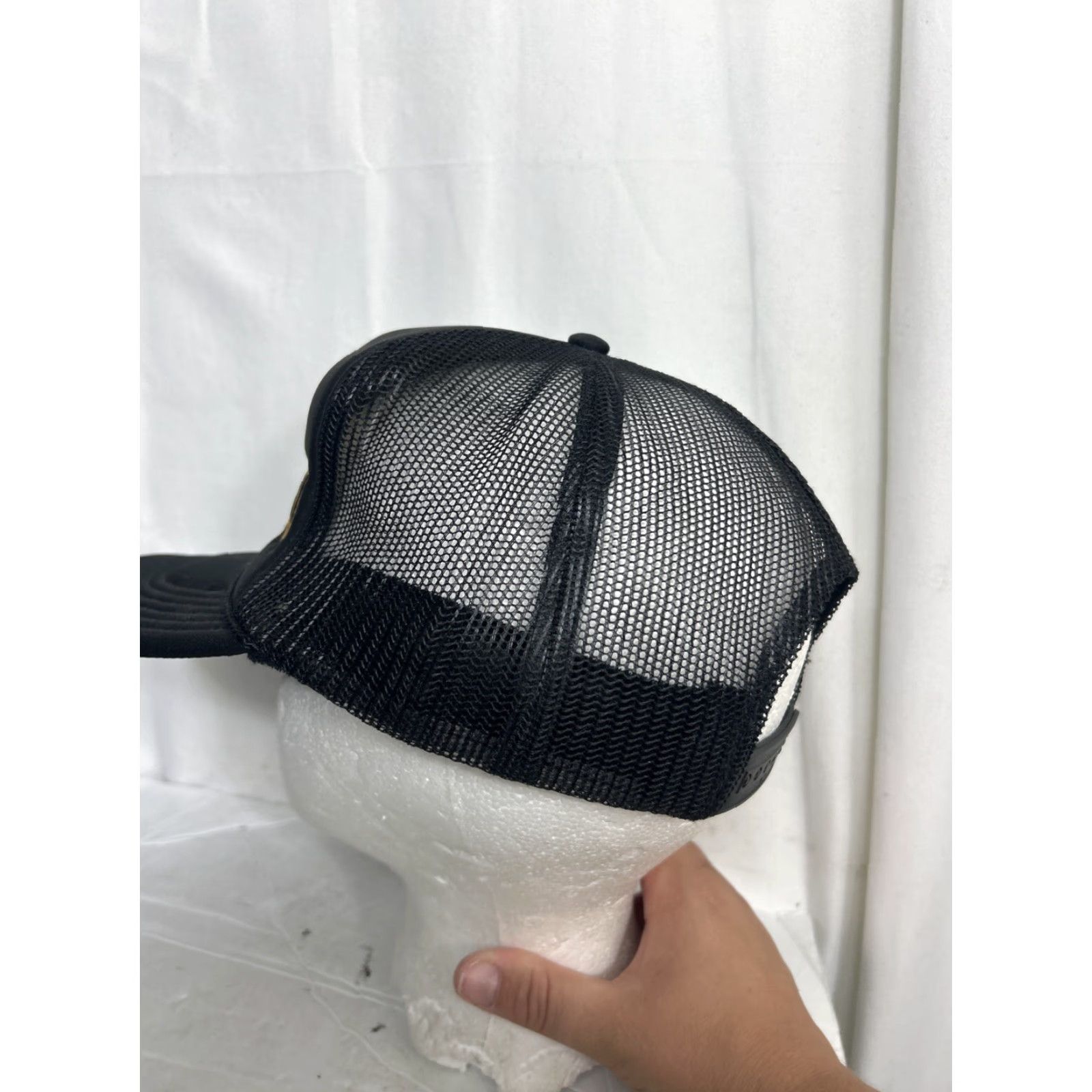 Vintage Yee Haw Trucker Hat Black Gold SnapBack Lighting Bolt Adjustable Men Size ONE SIZE - 6 Thumbnail