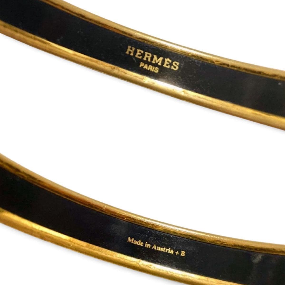Hermes Vintage Hermes golden enamel bangle, panther Size ONE SIZE - 8 Thumbnail