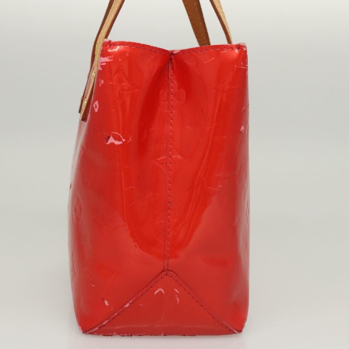 Louis Vuitton LOUIS VUITTON Monogram Vernis Reade PM Hand Bag Red Rouge Size ONE SIZE - 3 Thumbnail