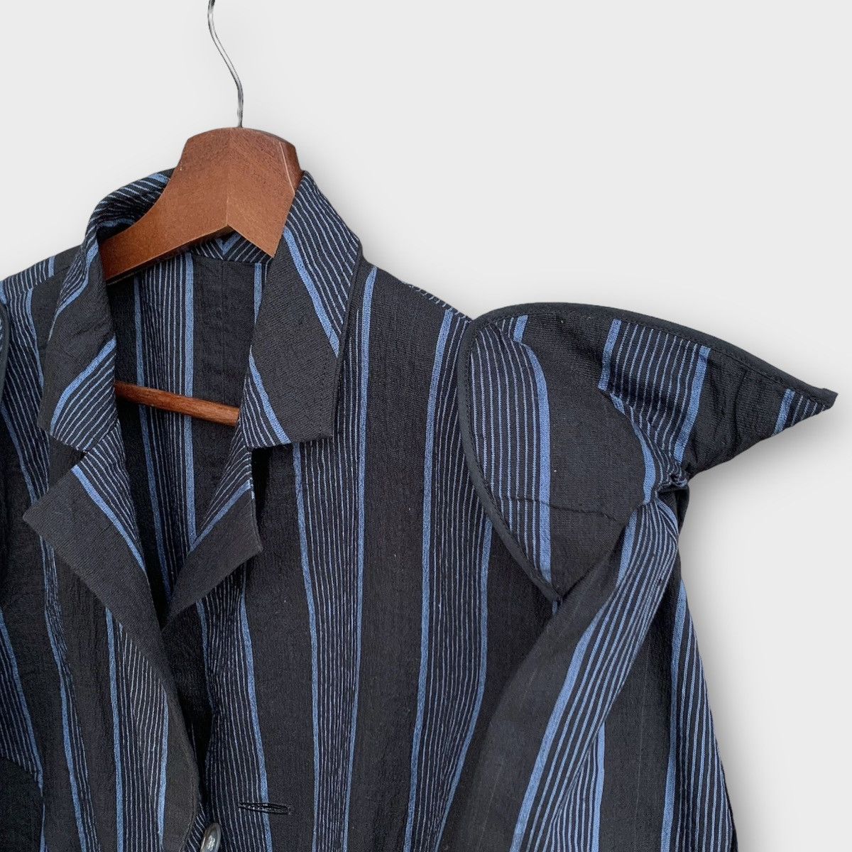 Issey Miyake 80s ISSEY MIYAKE ASYMMETRICAL STRIPED HEMP ARCHIVE WOMENS Size M / US 6-8 / IT 42-44 - 13 Thumbnail