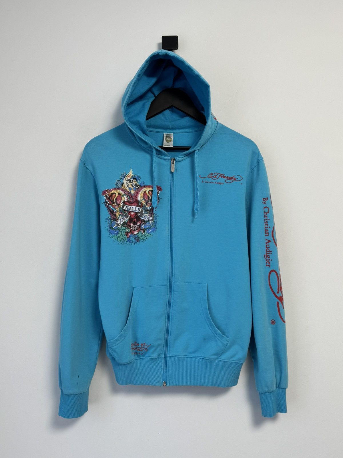 Ed Hardy Ed Hardy Vintage Y2K Style Hoodie Skull Women’s L Size L / US 10 / IT 46 - 2 Thumbnail