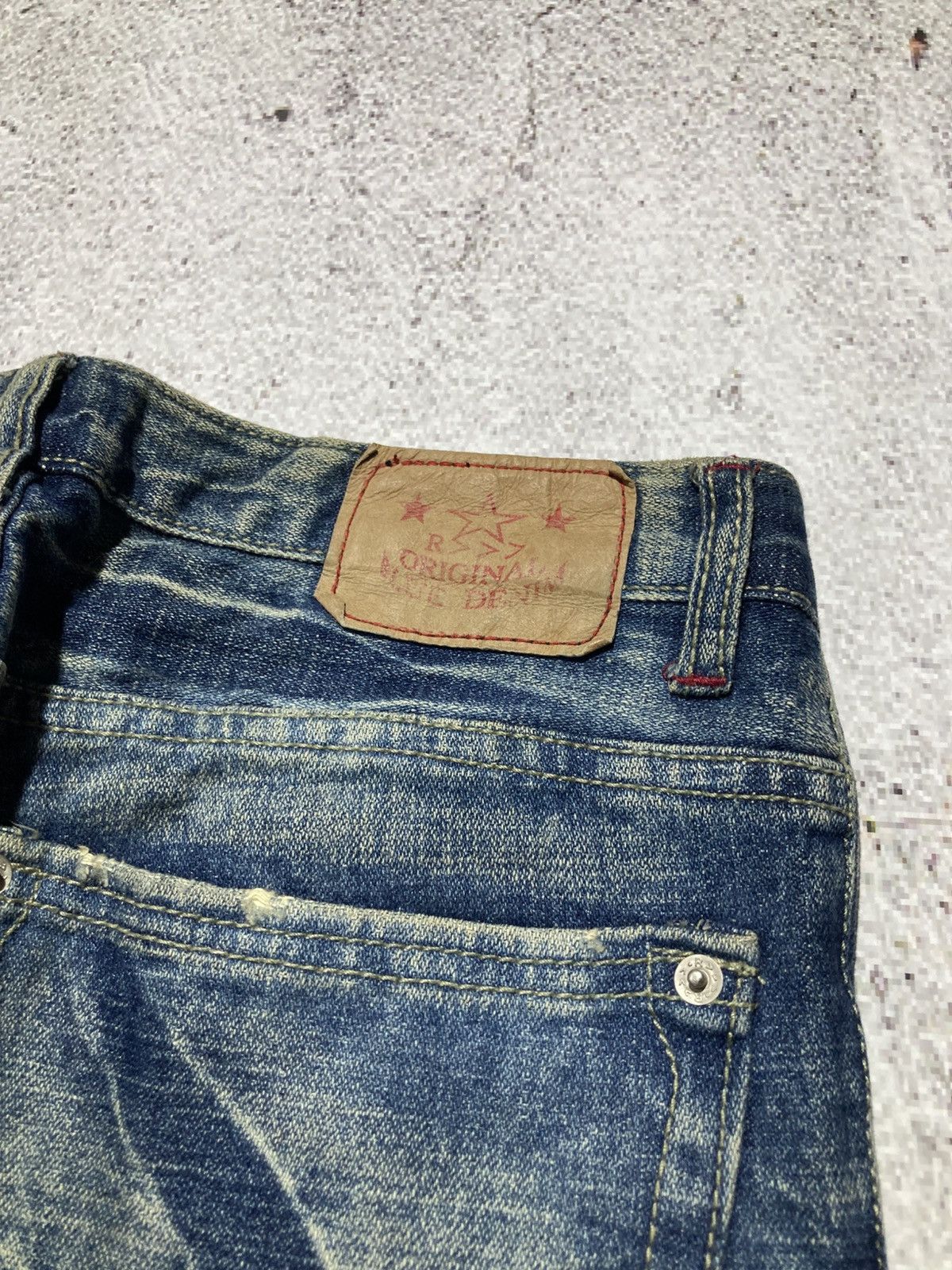 Japanese Brand 2000s Star R Distressed Ripped Lgb Punk Style Pants Jeans Size US 28 / EU 44 - 15 Thumbnail