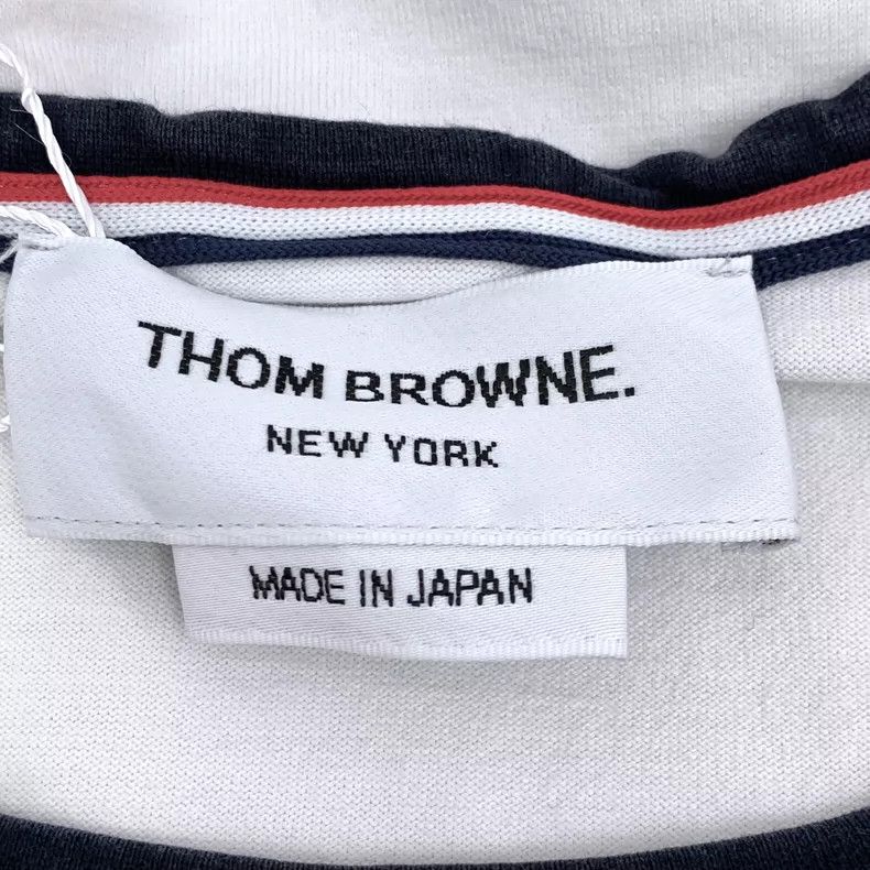 Thom Browne Thom browne White cotton round-neck short-sleeved T-shirt 2 Size US M / EU 48-50 / 2 - 6 Thumbnail