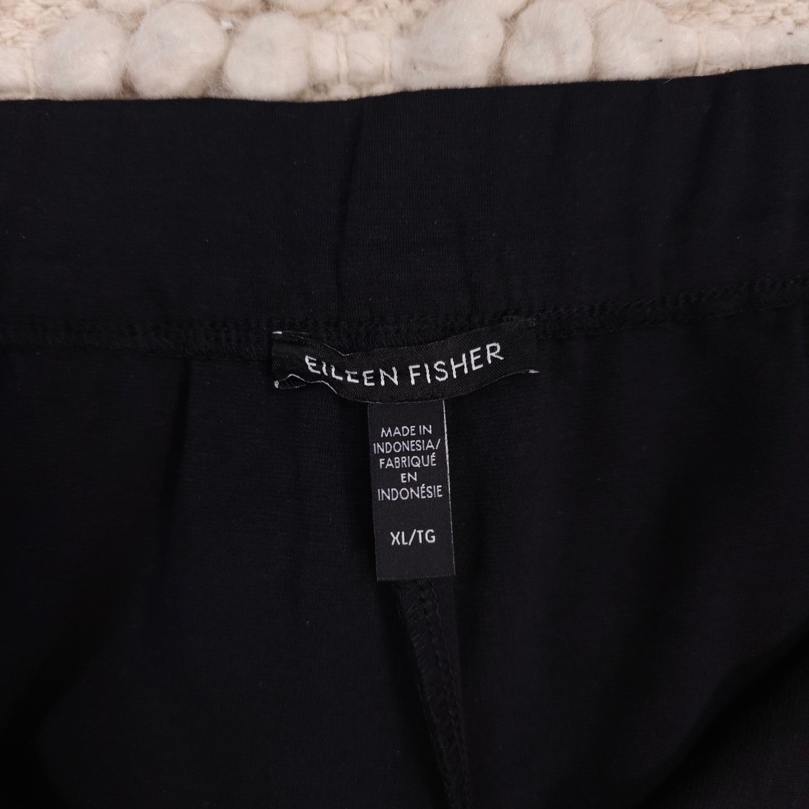 Eileen Fisher Eileen Fisher Cotton Blend Ponte High-Waist Slim Pant Black Size 38" / US 16 / IT 52 - 4 Thumbnail