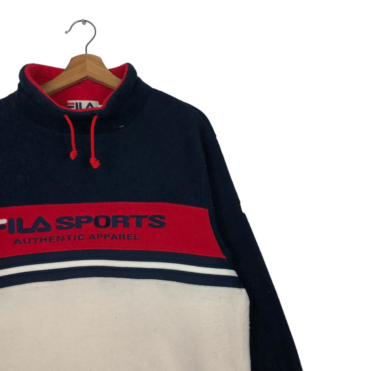 Japanese Brand × Vintage 🔥VINTAGE SWEATSHIRT PULL OVER FILA SPORTS BIG LOGO Size US S / EU 44-46 / 1 - 8 Thumbnail