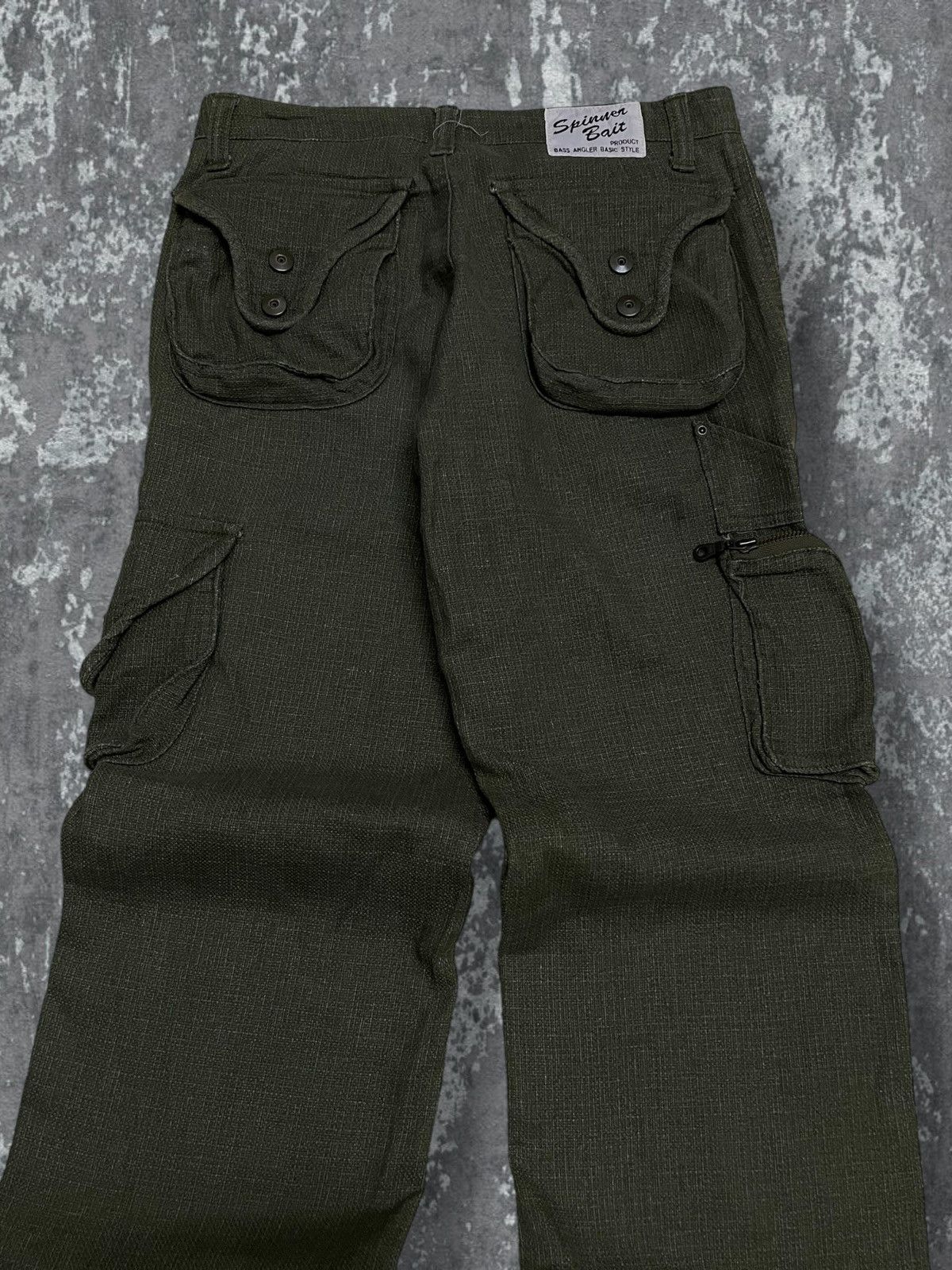 Japanese Brand Vintage Rare 90s Japan Spinner Bait Army Style Goa Cargo Size US 29 - 11 Thumbnail