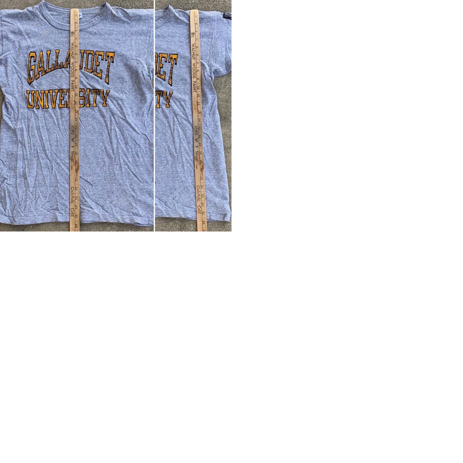 Champion VINTAGE Champion T-Shirt Northwest Campus Gallaudet University 80s Logo Graphic Men L Gray Short Sleeve Size US L / EU 52-54 / 3 - 9 Thumbnail