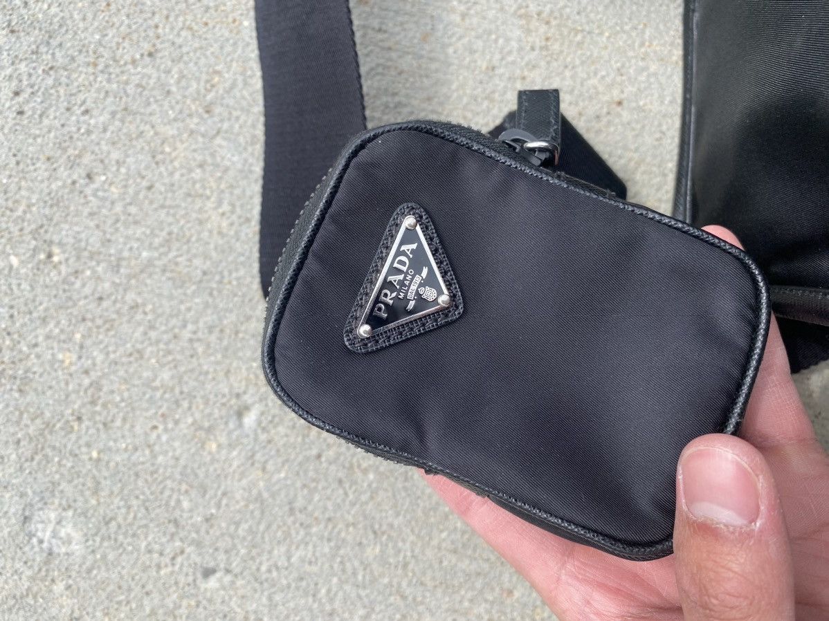 Prada PRADA Re-Nylon and Saffiano leather shoulder bag Size ONE SIZE - 6 Thumbnail