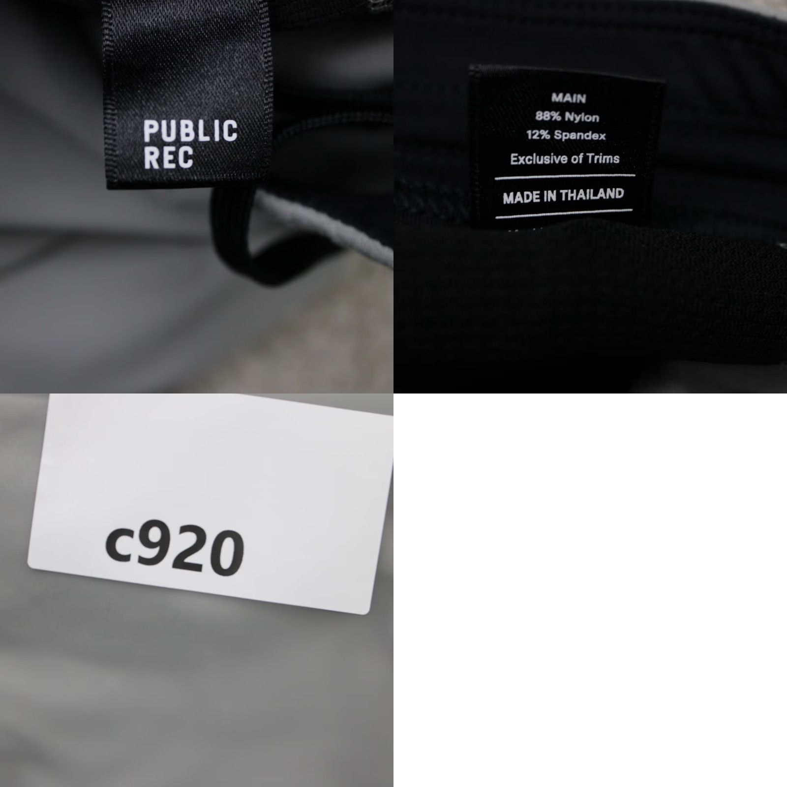 Vintage Public Rec Pants Men 38 x 30 Black Nylon Spandex 5-Pocket Comfort Stretch Regular Size US 44 / EU 60 - 8 Thumbnail