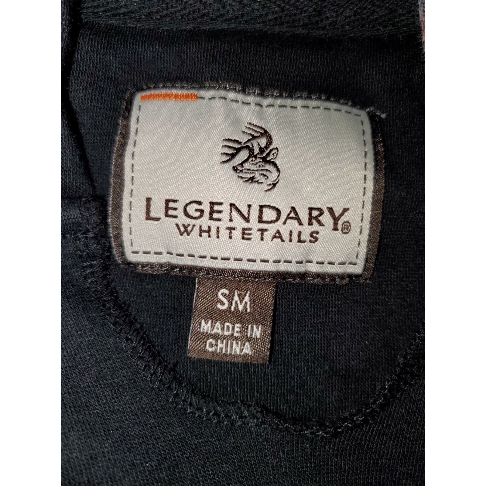 Vintage Legendary Whitetails Hooded Sweatshirt Men’s Size Small Black/Red - Embroidered Size US S / EU 44-46 / 1 - 3 Thumbnail