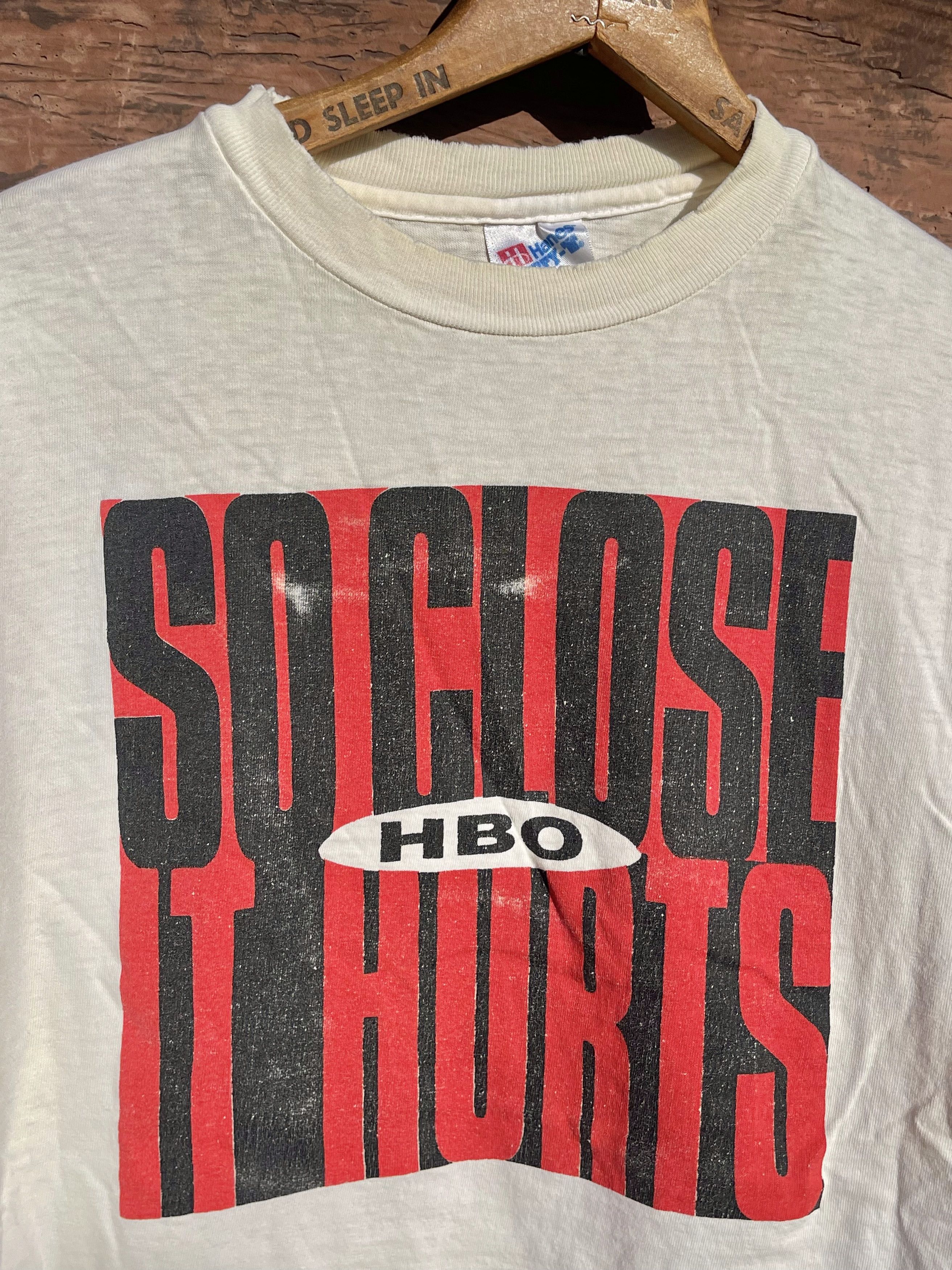 Vintage 1993 HBO Boxing Bowe Vs Dokes Vintage 90's Rap T-Shirt Size US XL / EU 56 / 4 - 9 Thumbnail