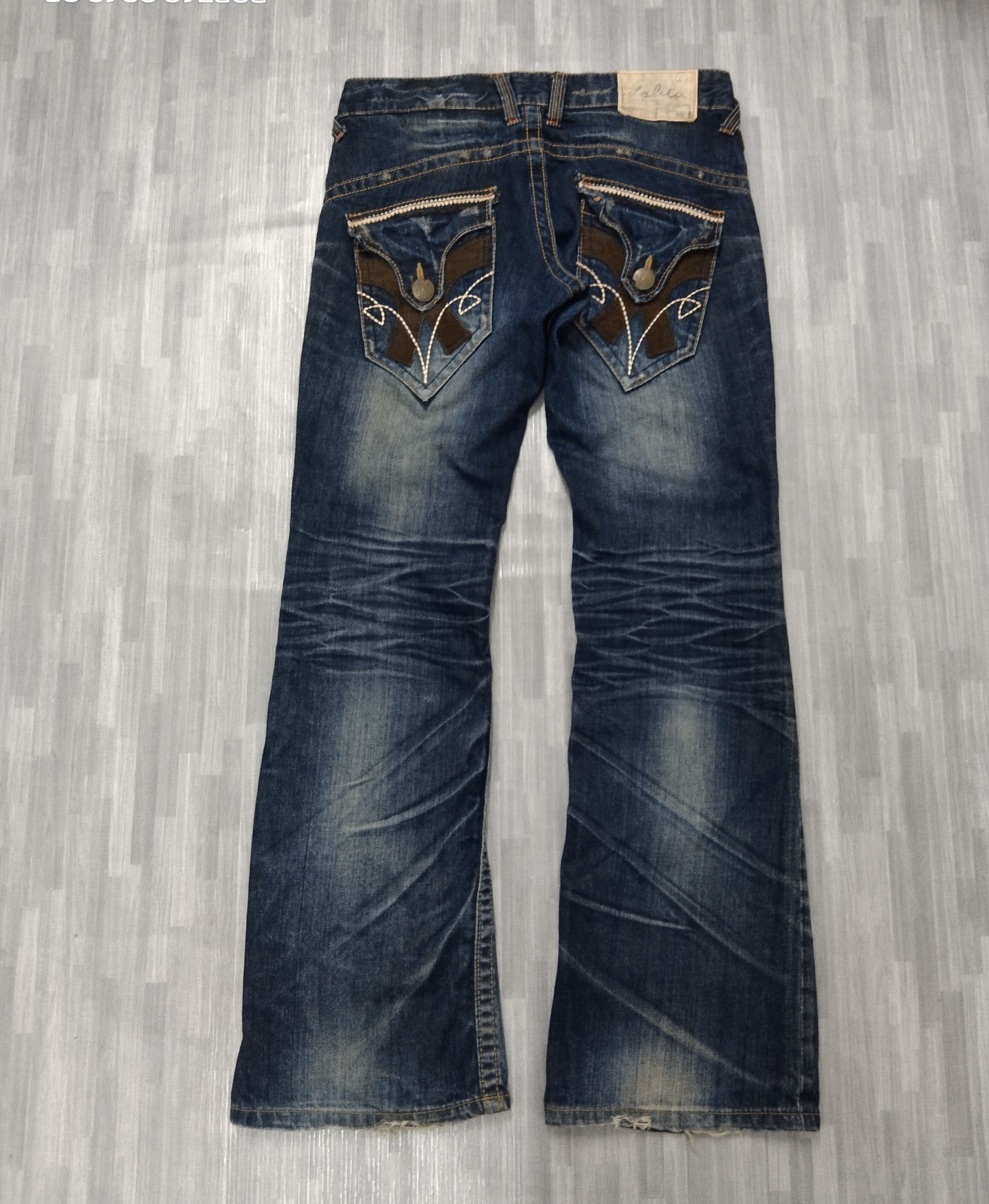Japanese Brand FLARE SICK LOLITA DENIM PANTS Size US 30 / EU 46 - 3 Thumbnail