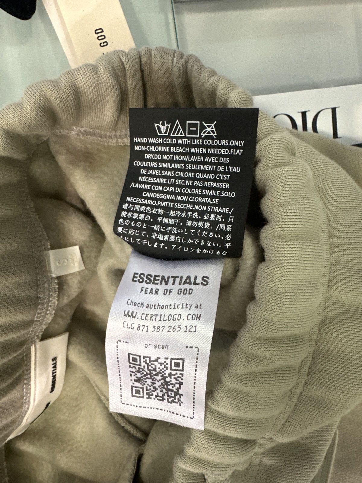 Essentials ESSENTIALS - Vintage Fleece Sweatpant Abbey Stone Size US 36 / EU 52 - 5 Thumbnail