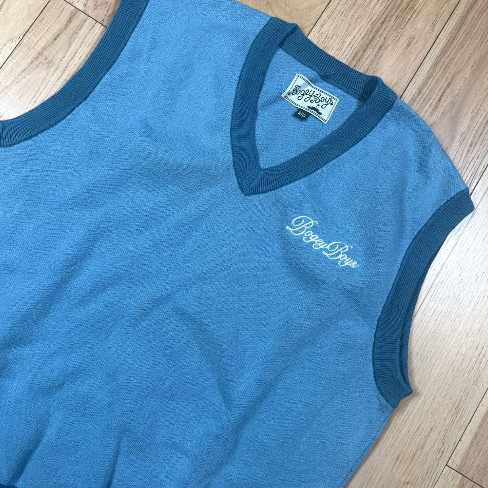 Vintage Bogey Boys Sweater Vest Mens V-Neck Blue Preppy Golf 2XL Northwest? NWOT Size US XXL / EU 58 / 5 - 2 Thumbnail