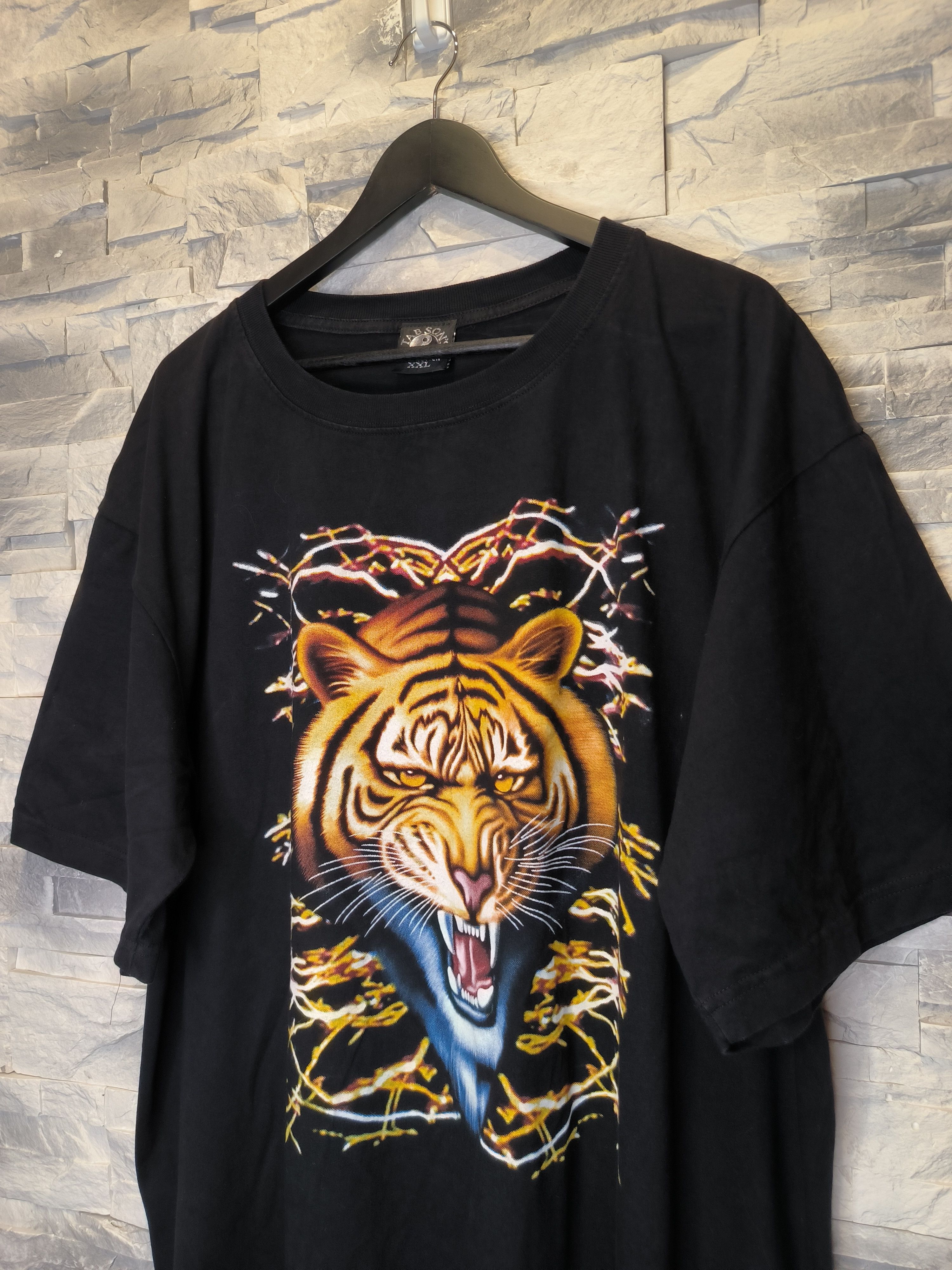 Other Vintage Tab Sons Lion Nature Tee Shirt Print Black Size US XXL / EU 58 / 5 - 2 Thumbnail