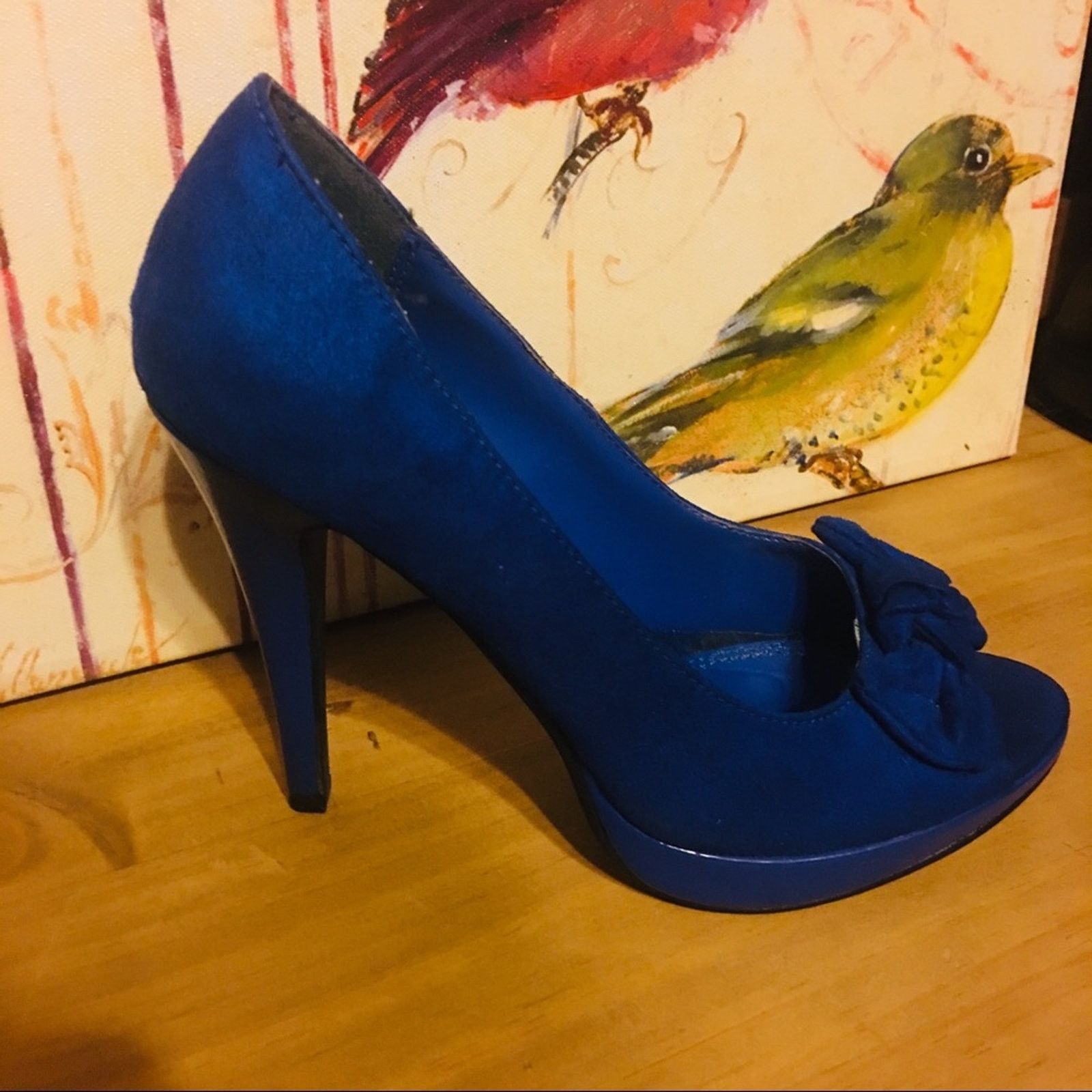 Other Shoe dazzle royal blue bow detail heels 7.5M Size US 7.5 / IT 37.5 - 4 Thumbnail
