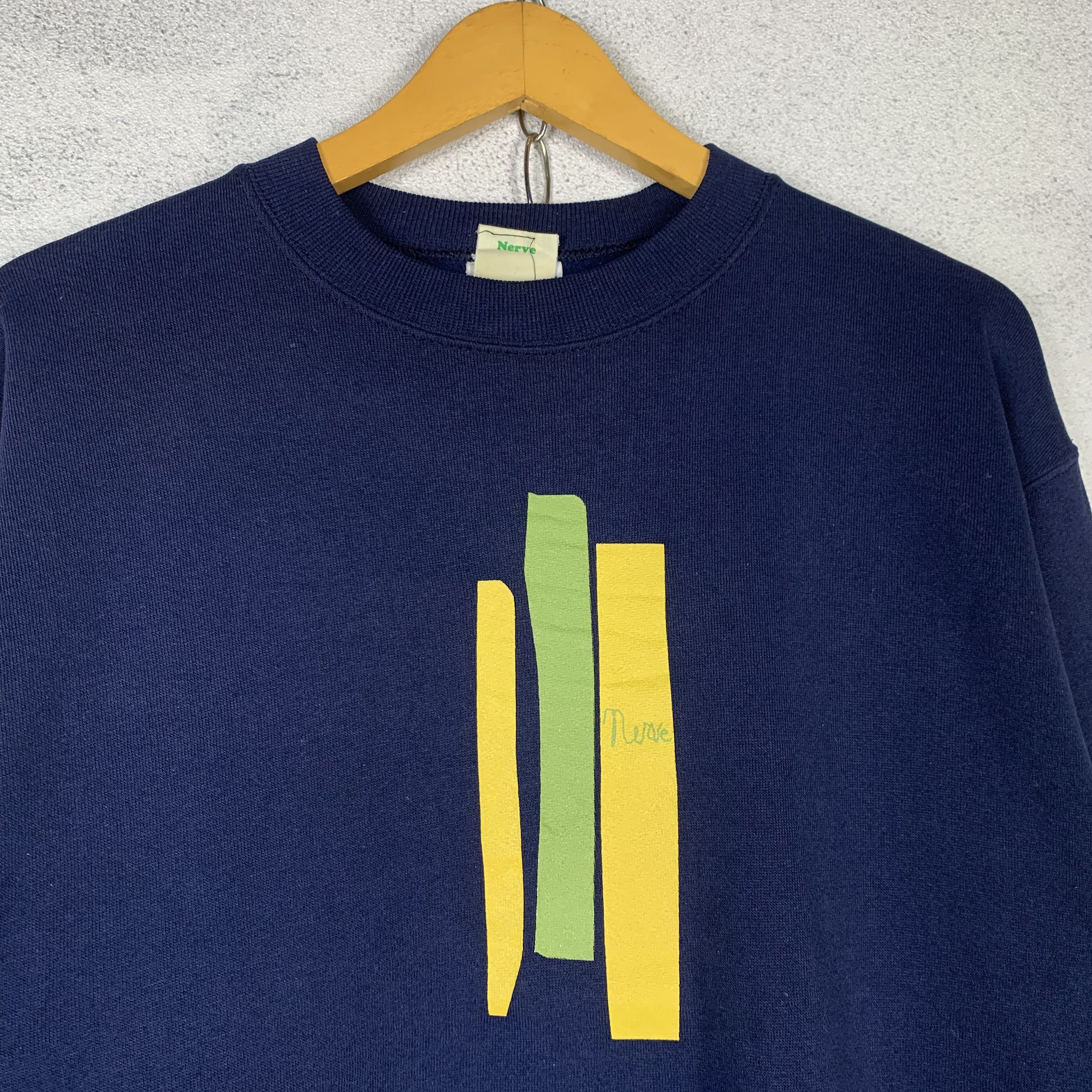 Vintage Vintage The Nerve Los Angeles Streetwear Sweatshirt Crewneck Size US M / EU 48-50 / 2 - 2 Thumbnail