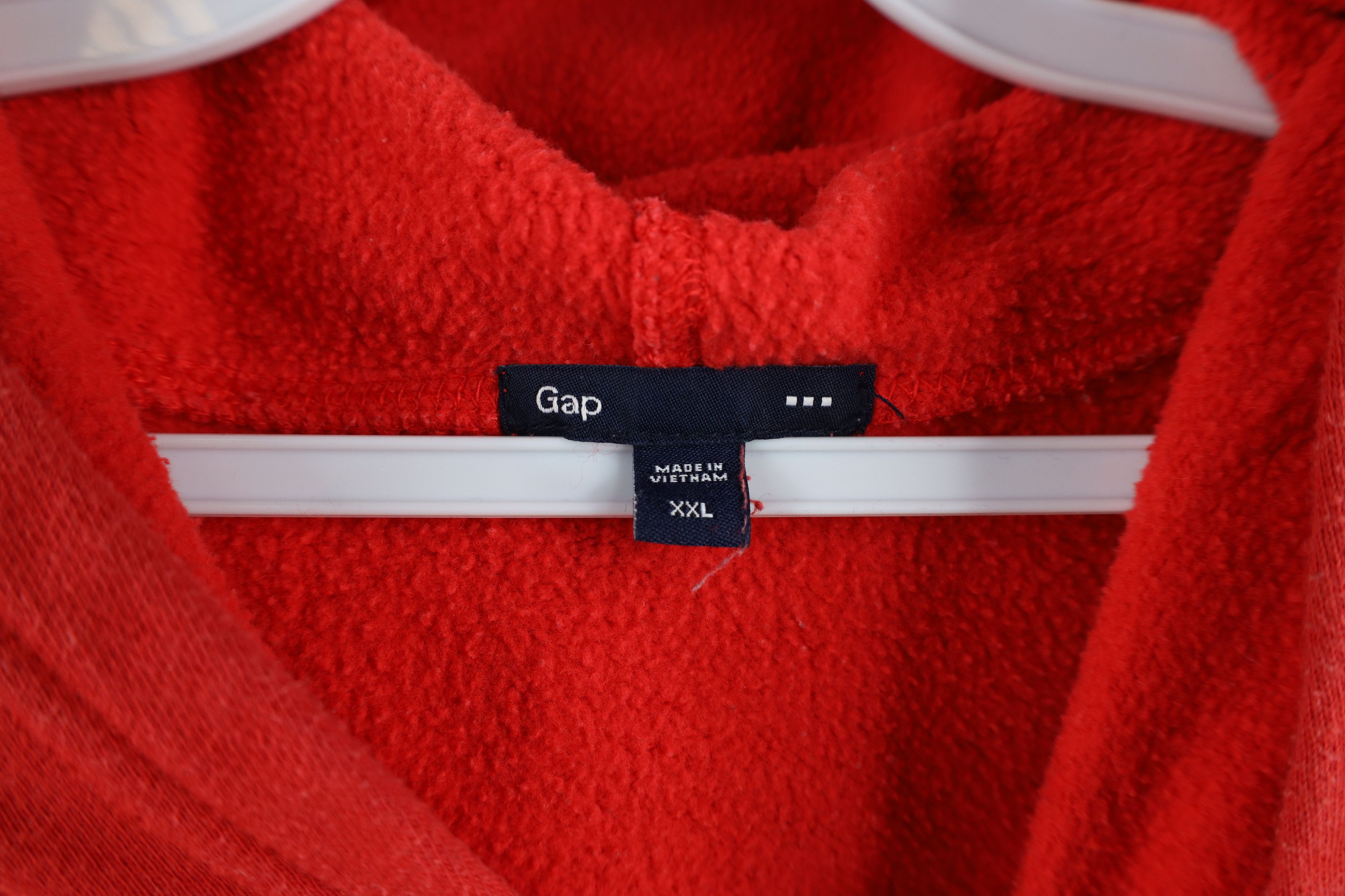 Gap × Vintage Vintage Y2K Gap Block Letter USA Flag Hoodie Sweatshirt Red Size XXL / US 16-18 / IT 52-54 - 8 Thumbnail
